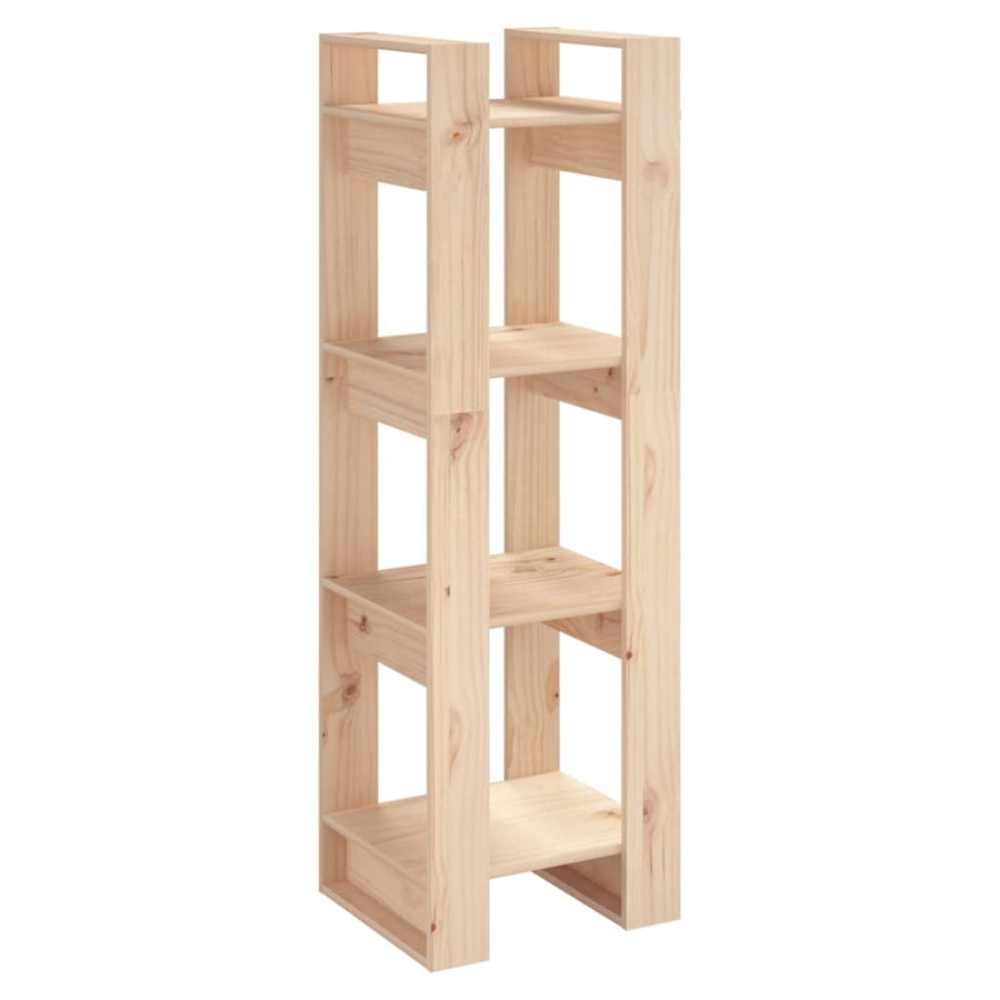 Boekenkast/Kamerscherm 4X35X25 Cm Massief Grenenhout Naturel