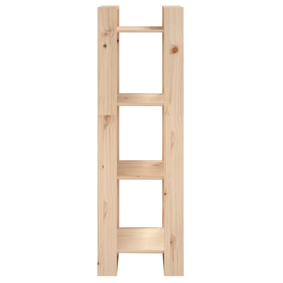 Boekenkast/Kamerscherm 4X35X25 Cm Massief Grenenhout Naturel