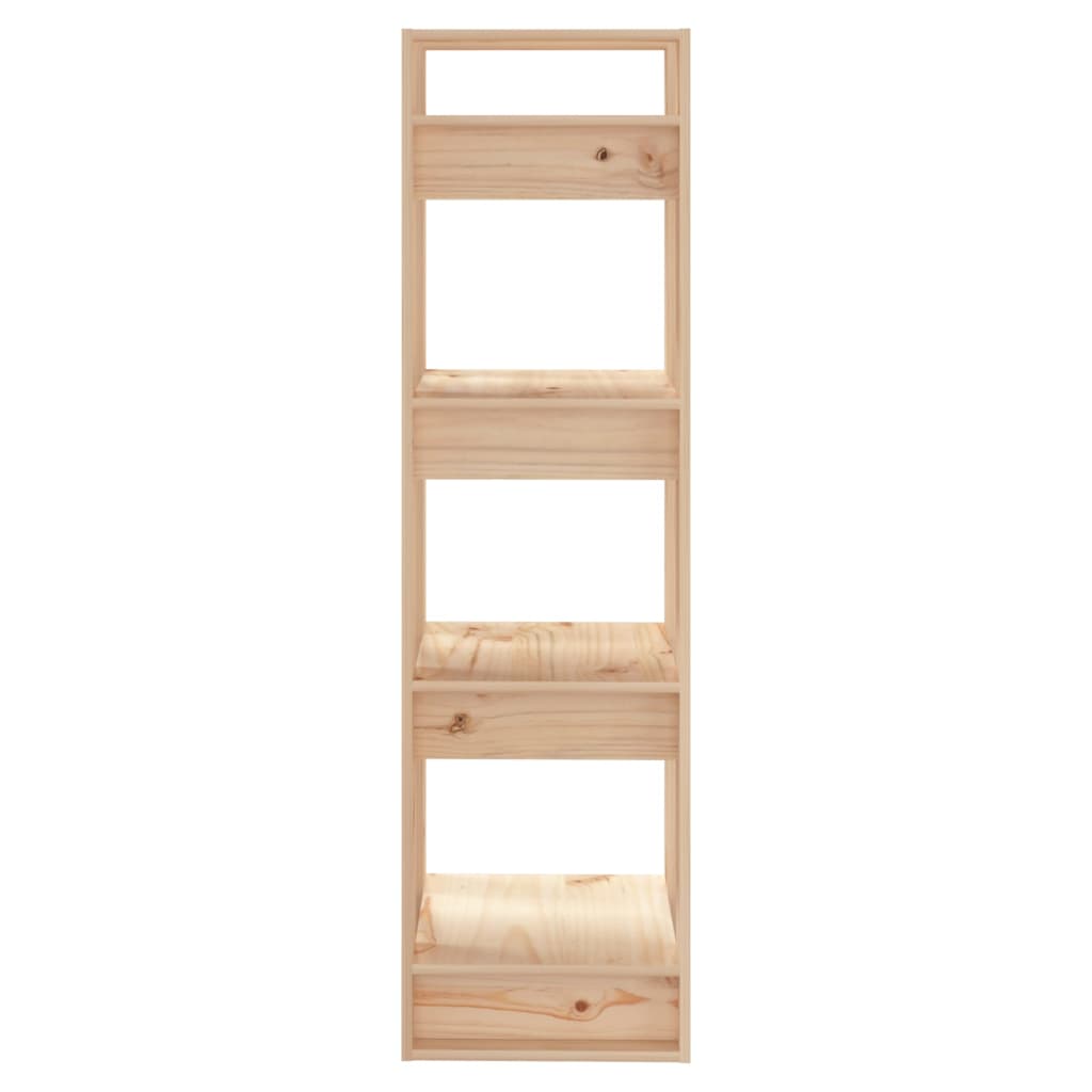 Boekenkast/Kamerscherm 4X35X25 Cm Massief Grenenhout Naturel