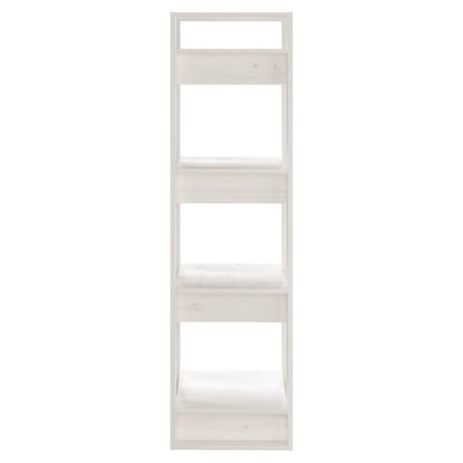 Boekenkast/Kamerscherm 4X35X25 Cm Massief Grenenhout Wit