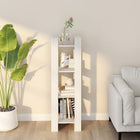Bookcase/room divider 41x35x125 cm solid pine wood white