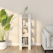 Boekenkast kamerscherm 41x35x125 cm massief grenenhout wit