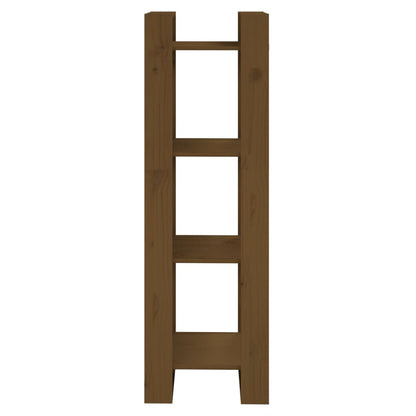 Boekenkast/Kamerscherm 4X35X25 Cm Massief Hout Honingbruin
