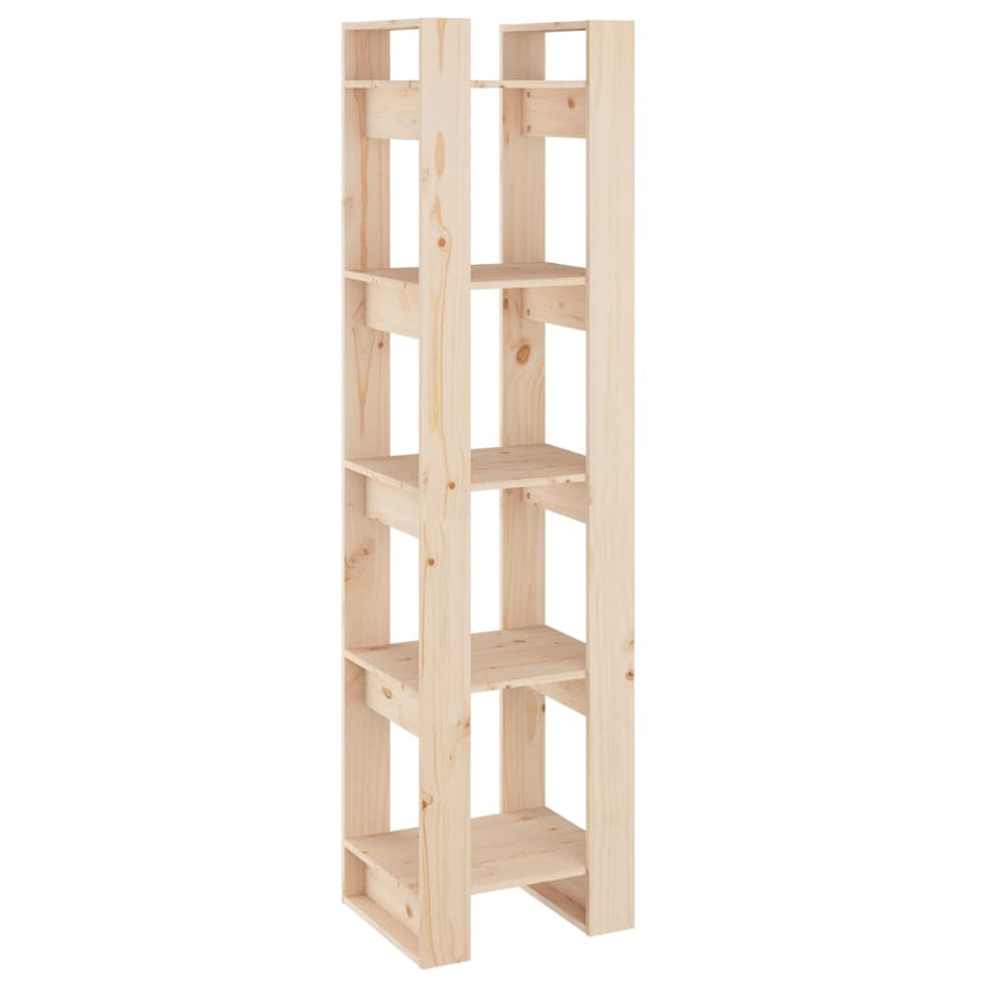 Boekenkast/Kamerscherm 4X35X60 Cm Massief Grenenhout Naturel
