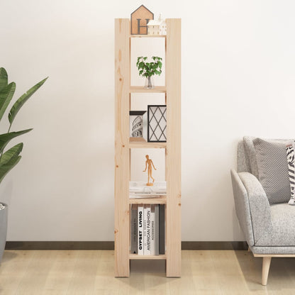 Boekenkast/Kamerscherm 4X35X60 Cm Massief Grenenhout Naturel