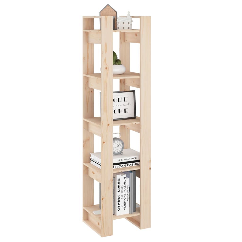 Boekenkast/Kamerscherm 4X35X60 Cm Massief Grenenhout Naturel