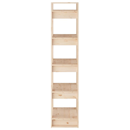 Boekenkast/Kamerscherm 4X35X60 Cm Massief Grenenhout Naturel