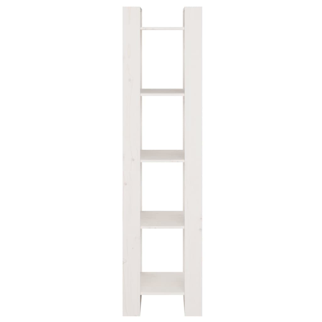 Boekenkast/Kamerscherm 4X35X60 Cm Massief Grenenhout Wit