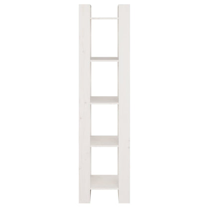 Boekenkast/Kamerscherm 4X35X60 Cm Massief Grenenhout Wit