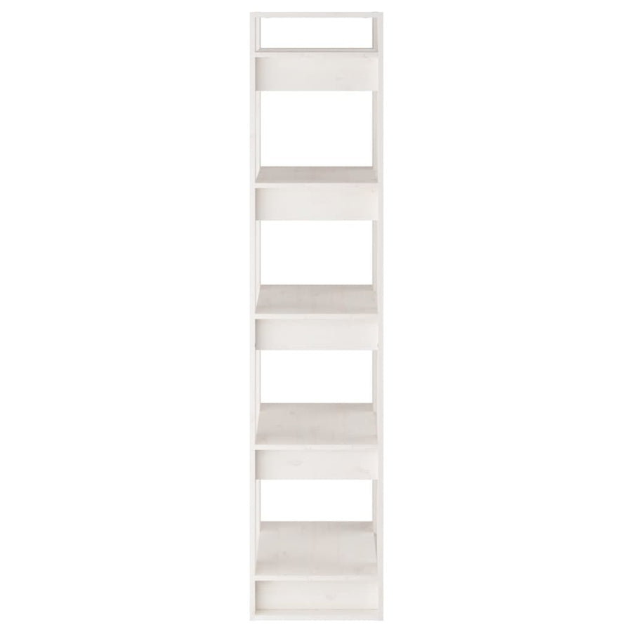 Boekenkast/Kamerscherm 4X35X60 Cm Massief Grenenhout Wit