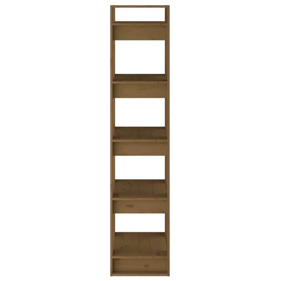Boekenkast/kamerscherm 41x35x160 cm grenenhout honingbruin Honingbruin