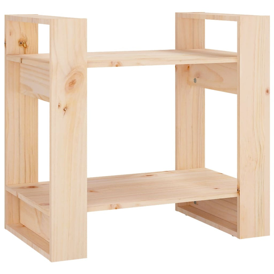 Boekenkast/Kamerscherm 60X35X57 Cm Massief Grenenhout Naturel