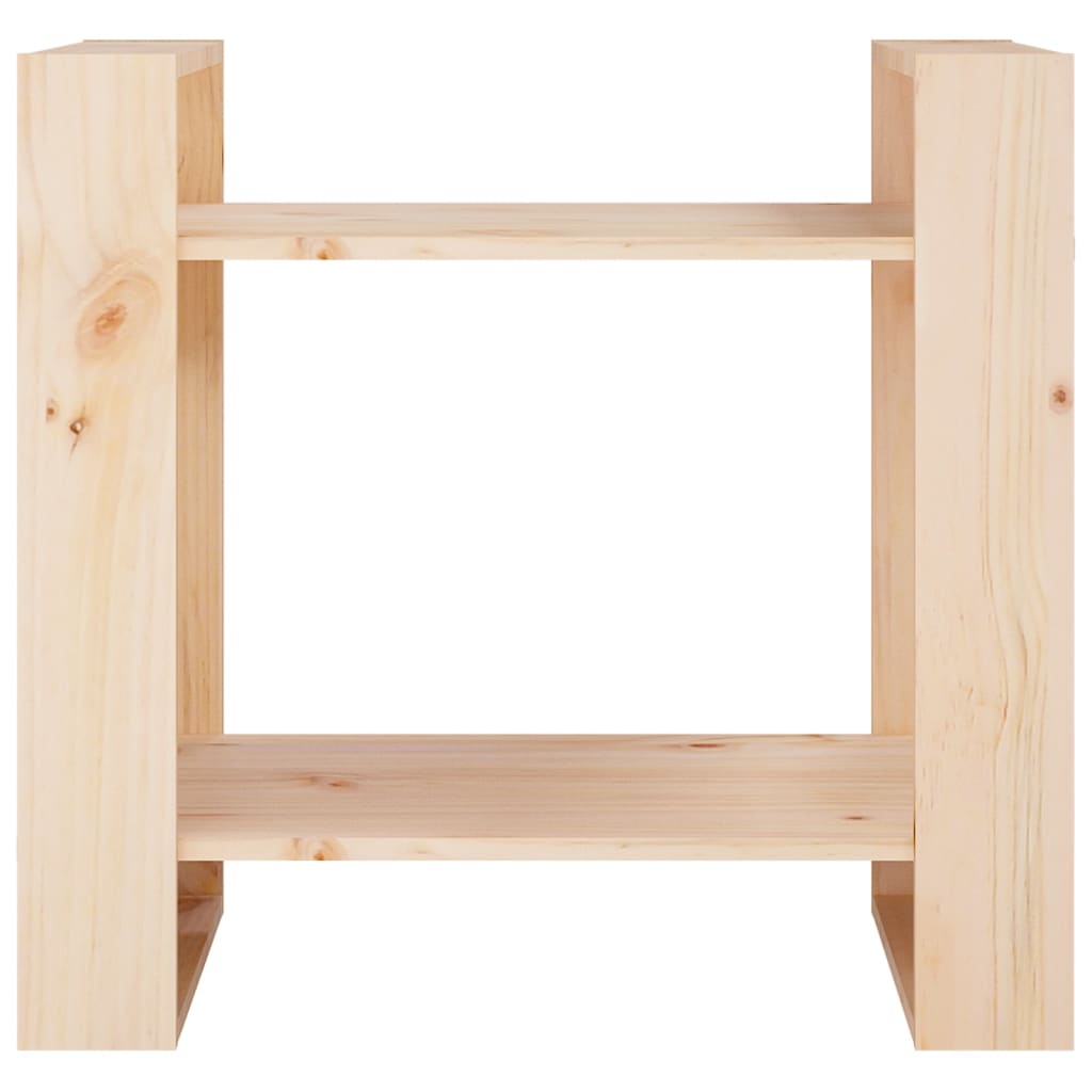 Boekenkast/Kamerscherm 60X35X57 Cm Massief Grenenhout Naturel