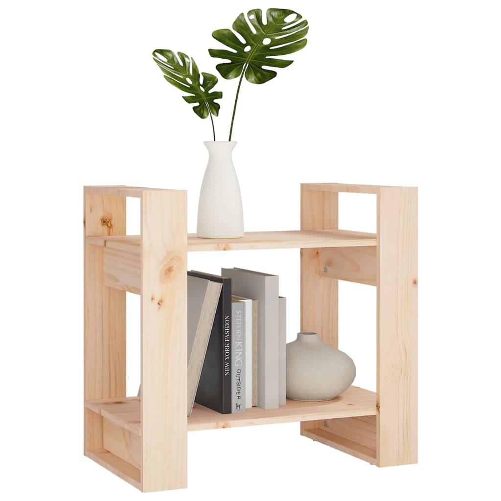 Boekenkast/Kamerscherm 60X35X57 Cm Massief Grenenhout Naturel
