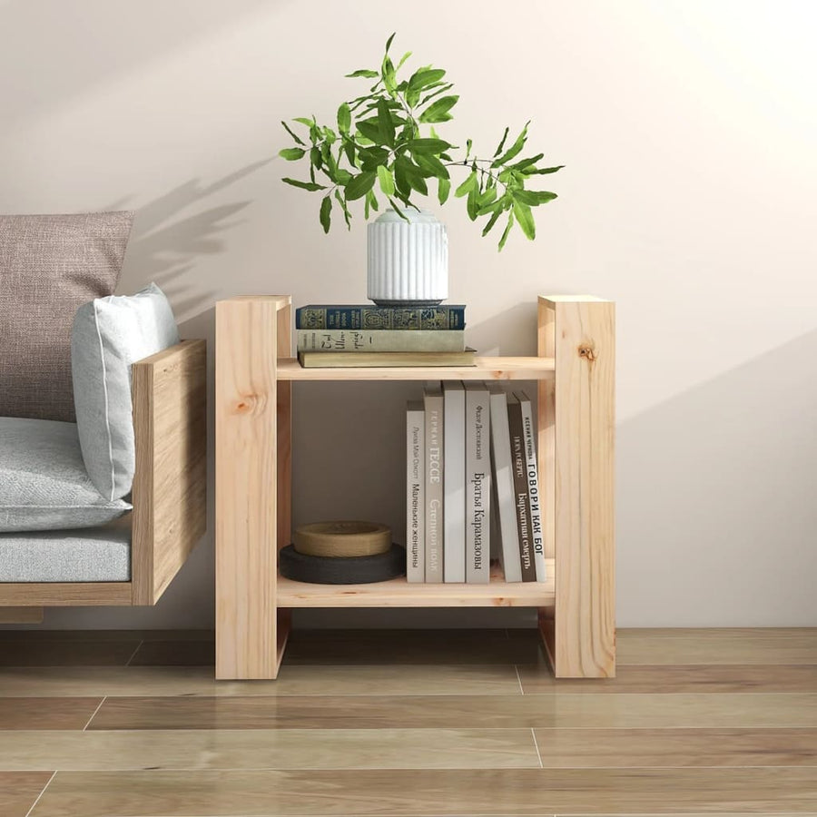 Boekenkast/Kamerscherm 60X35X57 Cm Massief Grenenhout Naturel