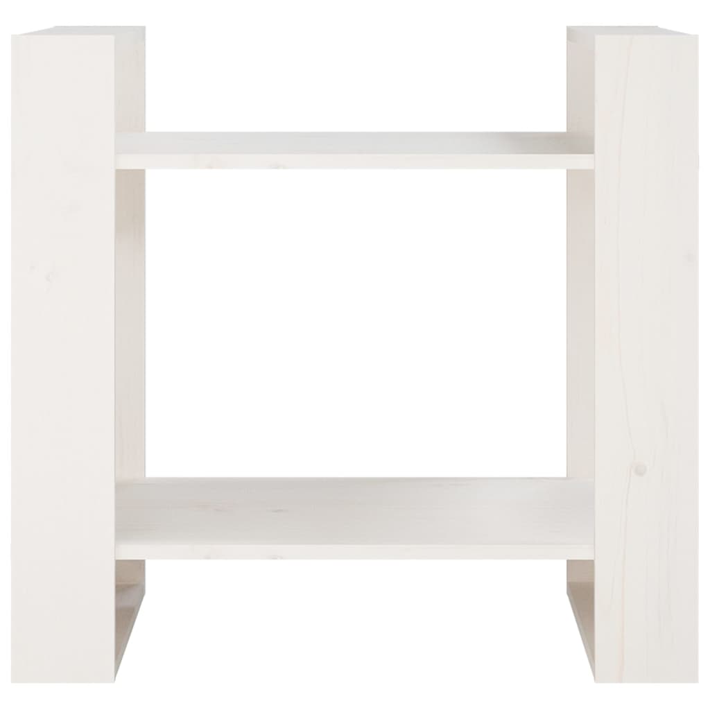Boekenkast/Kamerscherm 60X35X57 Cm Massief Grenenhout Wit