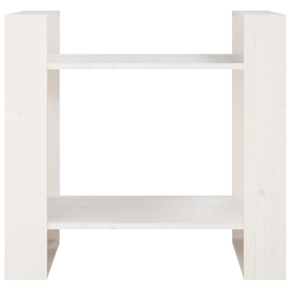 Boekenkast/Kamerscherm 60X35X57 Cm Massief Grenenhout Wit