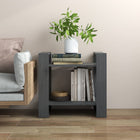 Bookcase/Room Divider 60x35x57 cm Solid Pine Wood Grey
