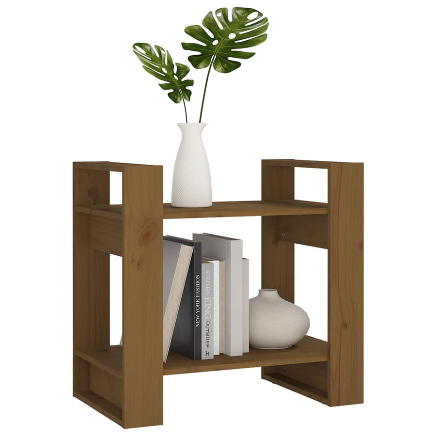 Boekenkast/Kamerscherm 60X35X57 Cm Massief Hout Honingbruin