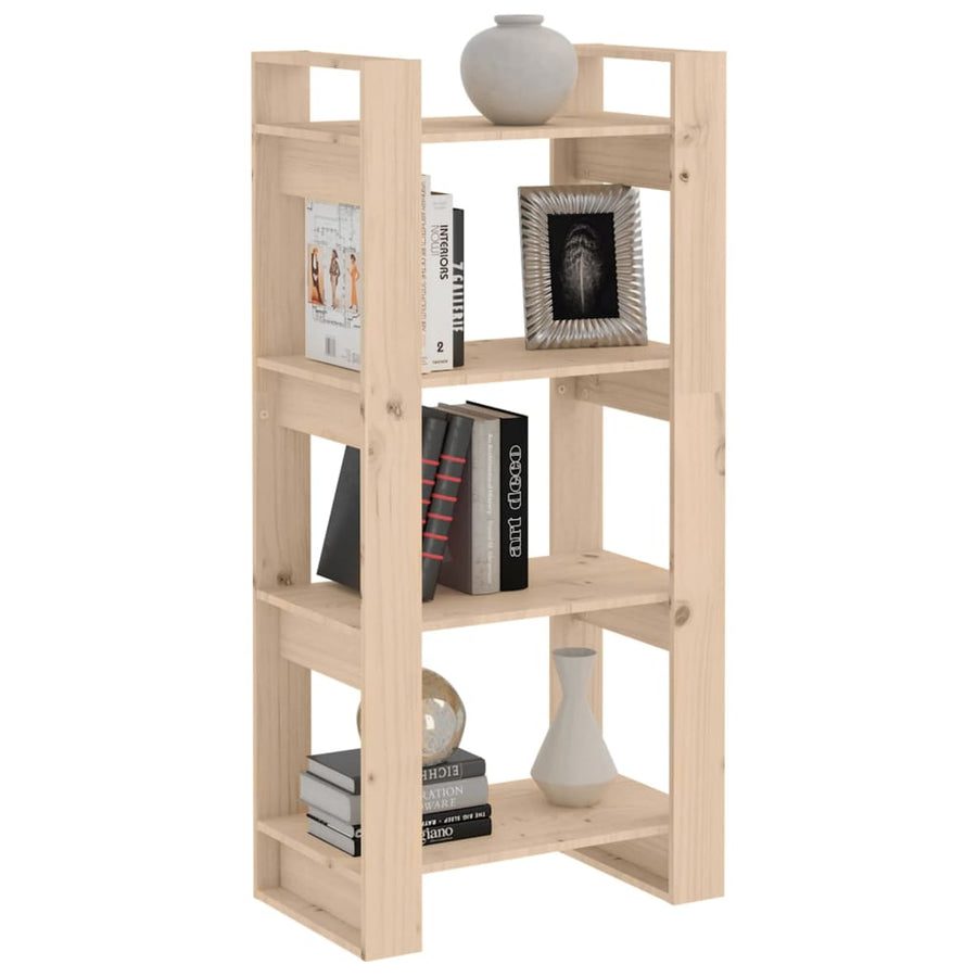 Boekenkast/Kamerscherm 60X35X25 Cm Massief Grenenhout Naturel