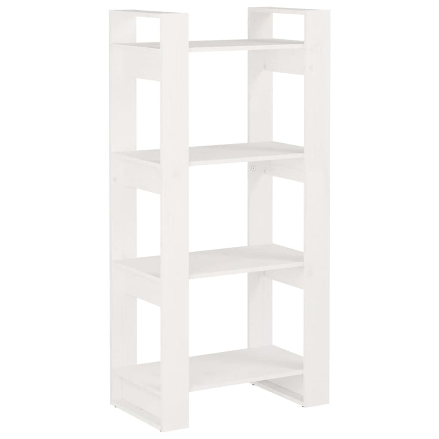 Boekenkast/Kamerscherm 60X35X25 Cm Massief Hout Wit