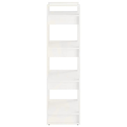 Boekenkast/Kamerscherm 60X35X25 Cm Massief Hout Wit