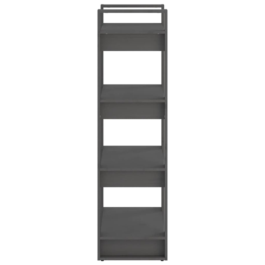 Boekenkast/Kamerscherm 60X35X25 Cm Massief Hout Grijs