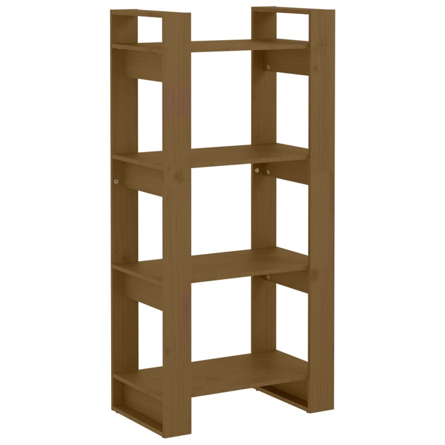 Boekenkast/Kamerscherm 60X35X25 Cm Massief Hout Honingbruin