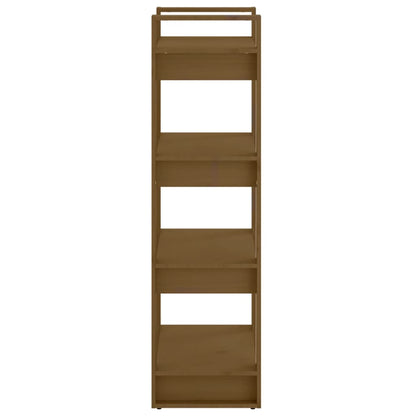Boekenkast/Kamerscherm 60X35X25 Cm Massief Hout Honingbruin