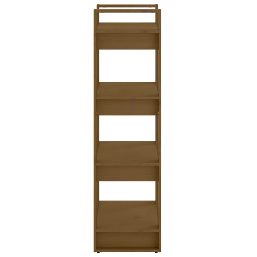 Boekenkast/Kamerscherm 60X35X25 Cm Massief Hout Honingbruin