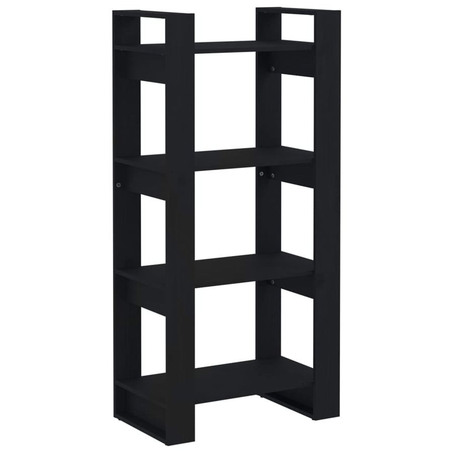 Boekenkast/Kamerscherm 60X35X25 Cm Massief Hout Zwart