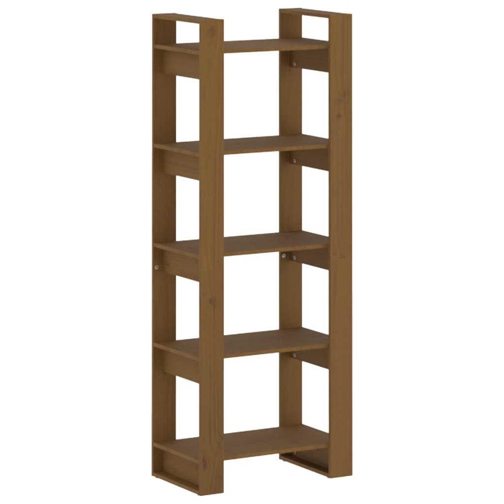 Boekenkast/Kamerscherm 60X35X60 Cm Massief Hout Honingbruin