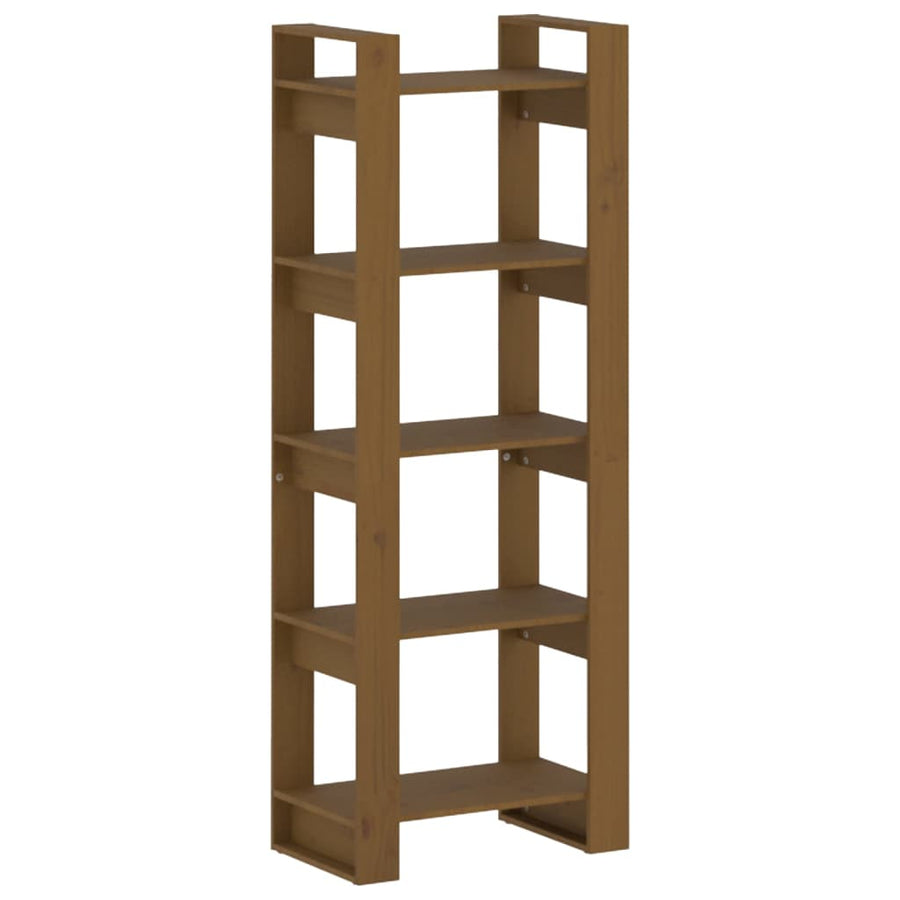 Boekenkast/Kamerscherm 60X35X60 Cm Massief Hout Honingbruin