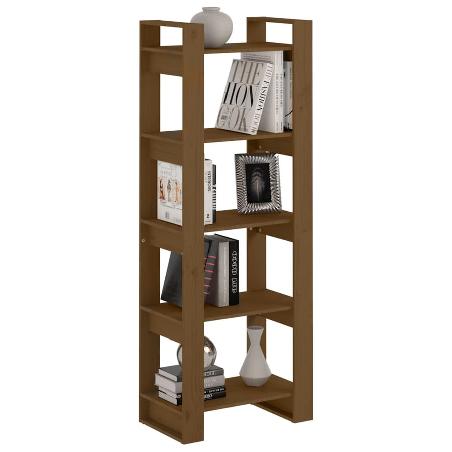 Boekenkast/Kamerscherm 60X35X60 Cm Massief Hout Honingbruin