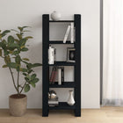 Bookshelf/room divider 60x35x160 cm solid wood black