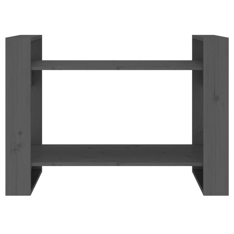 Boekenkast/Kamerscherm 80X35X56,5 Cm Massief Grenenhout Grijs