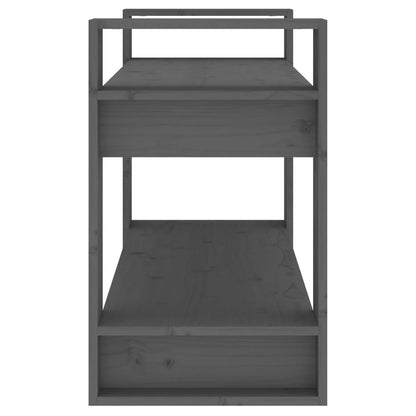 Boekenkast/Kamerscherm 80X35X56,5 Cm Massief Grenenhout Grijs