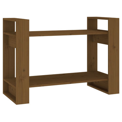Boekenkast/kamerscherm 80x35x56,5 cm grenenhout honingbruin Honingbruin