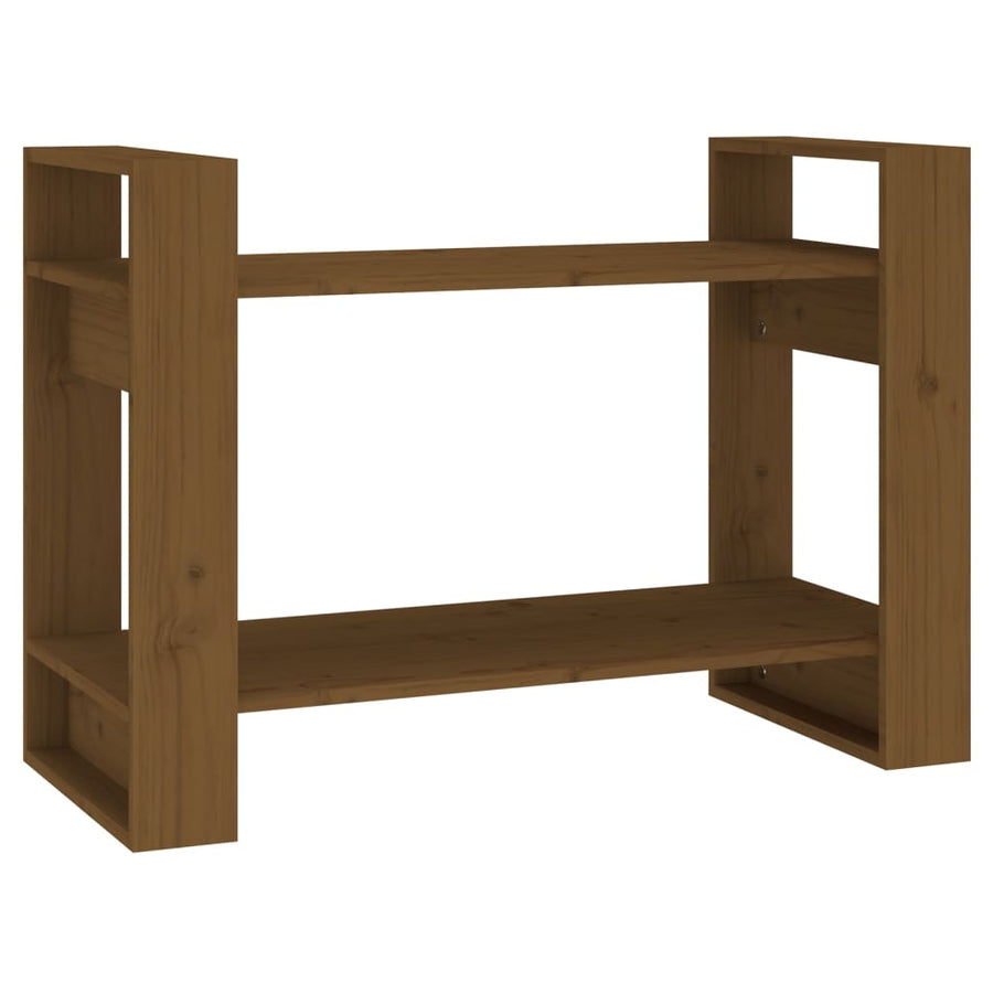 Boekenkast/kamerscherm 80x35x56,5 cm grenenhout honingbruin Honingbruin