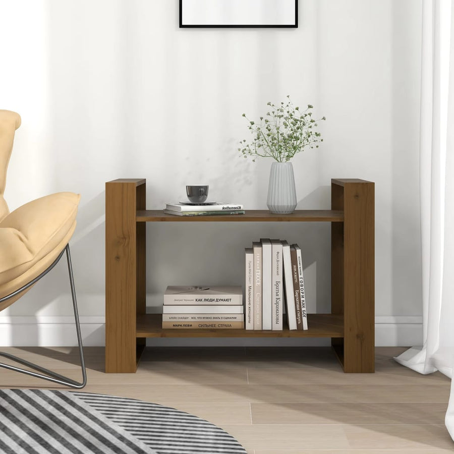 Boekenkast/kamerscherm 80x35x56,5 cm grenenhout honingbruin Honingbruin