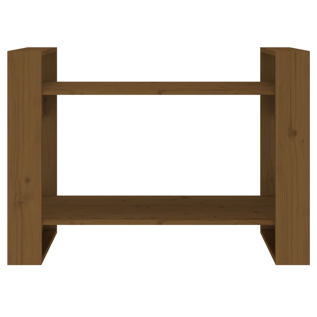 Boekenkast/kamerscherm 80x35x56,5 cm grenenhout honingbruin Honingbruin