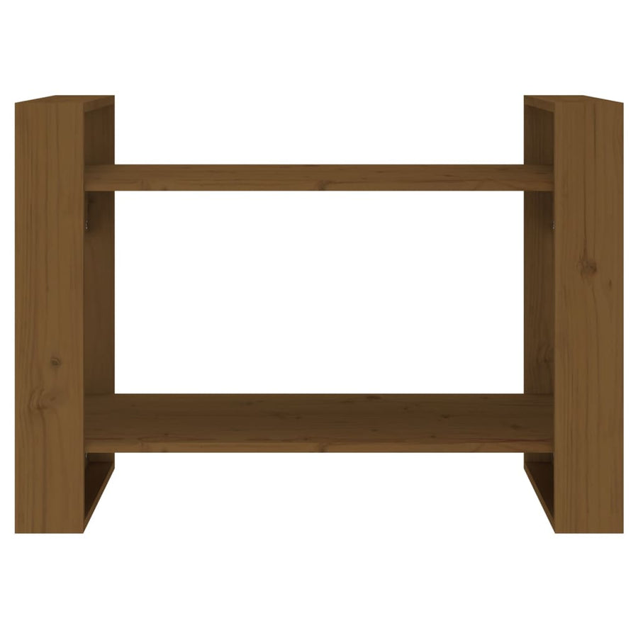 Boekenkast/kamerscherm 80x35x56,5 cm grenenhout honingbruin Honingbruin