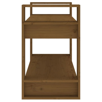 Boekenkast/kamerscherm 80x35x56,5 cm grenenhout honingbruin Honingbruin