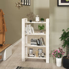 Bookcase/Room Divider 80x35x125 cm Solid Pine White