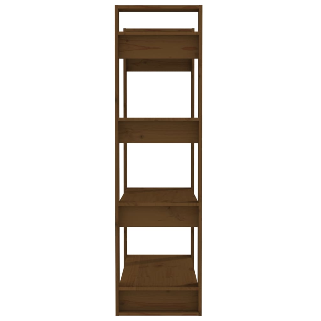 Boekenkast/Kamerscherm 80X35X25 Cm Massief Hout Honingbruin