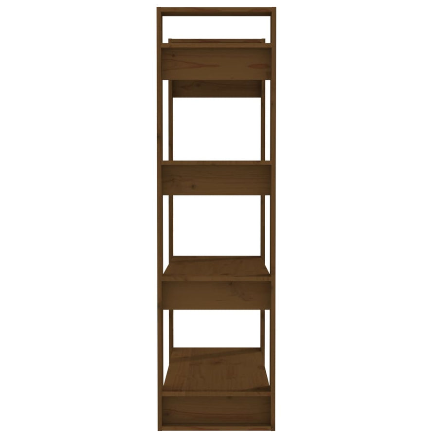 Boekenkast/Kamerscherm 80X35X25 Cm Massief Hout Honingbruin