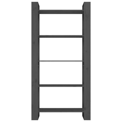 Boekenkast/Kamerscherm 80X35X60 Cm Massief Hout Grijs