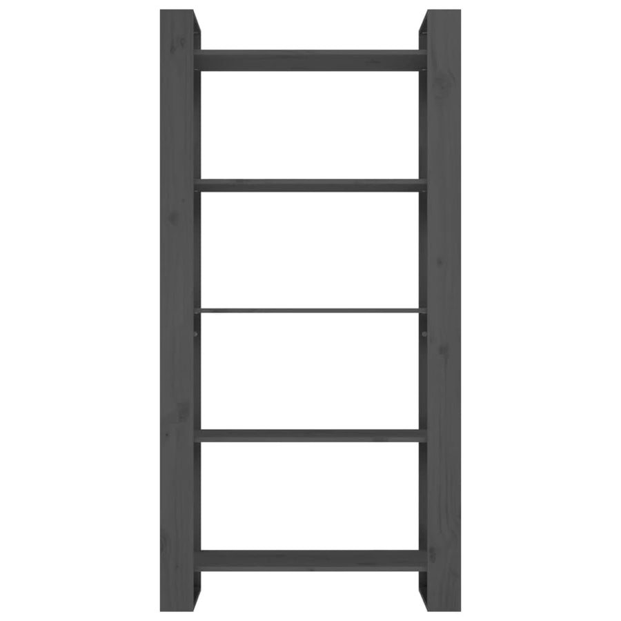Boekenkast/Kamerscherm 80X35X60 Cm Massief Hout Grijs