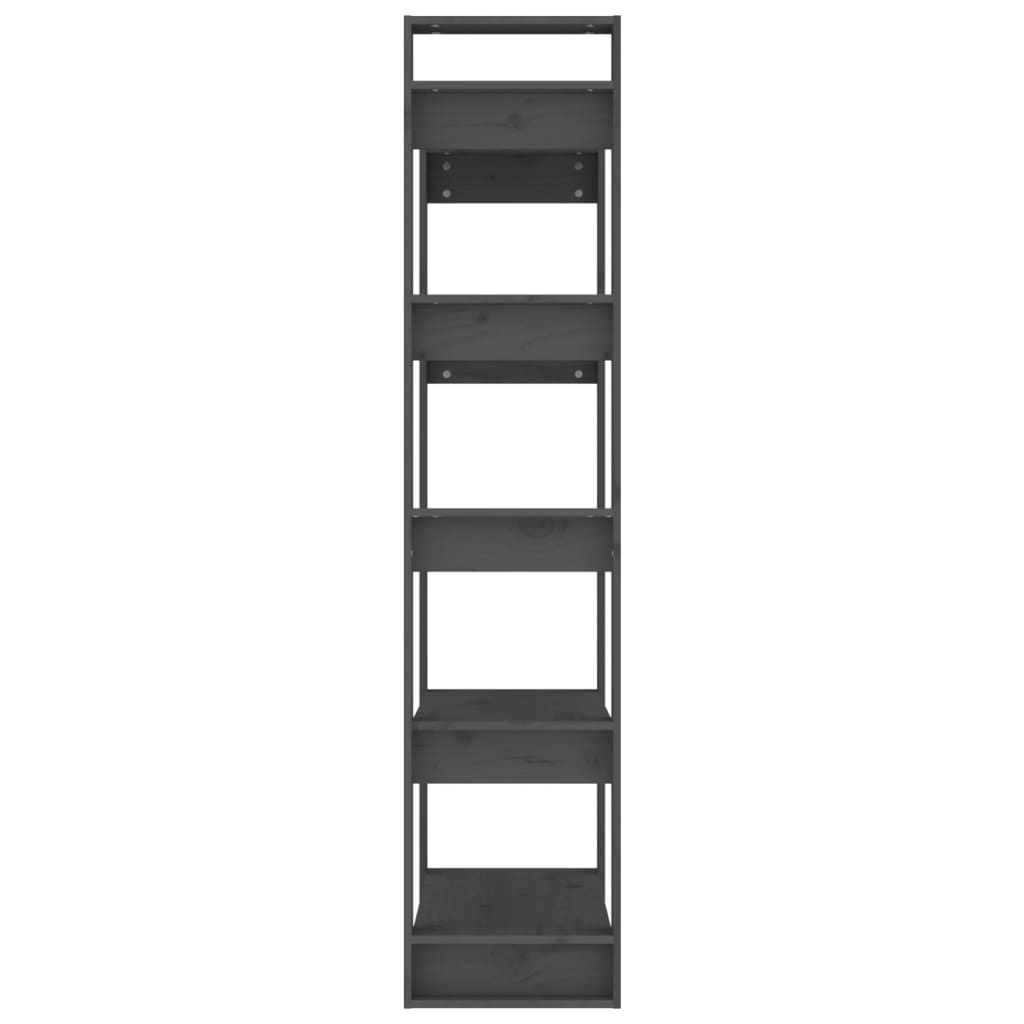 Boekenkast/Kamerscherm 80X35X60 Cm Massief Hout Grijs