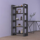 Bookcase/Room Divider 80x35x160 cm solid wood grey